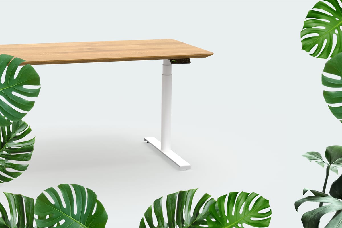 Configure height-adjustable solid wood desks